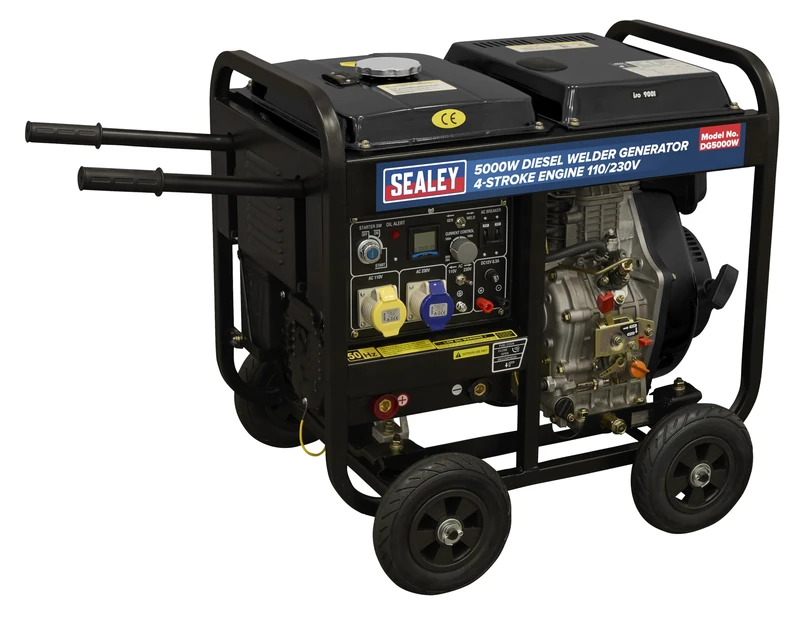Sealey, 5000W Diesel Welder Generator 4-Stroke Engine 110/230V - DG5000W