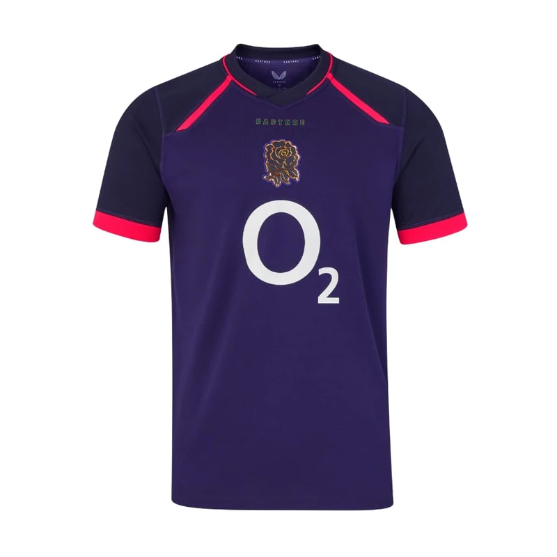 Castore England Rugby Men's Alternate Replica Short Sleeve Shirt, White, 5XL - Image 1