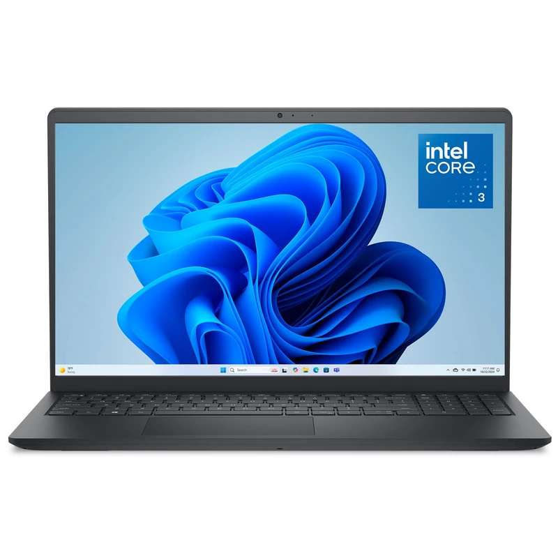 Dell Laptop 15.6 FHD Display, Intel Core 3-100U, 8 GB DDR5 RAM, 512 GB SSD, Intel UHD Graphics, Windows 11 Home - 3-Cell Battery, 41WHr (Integrated)