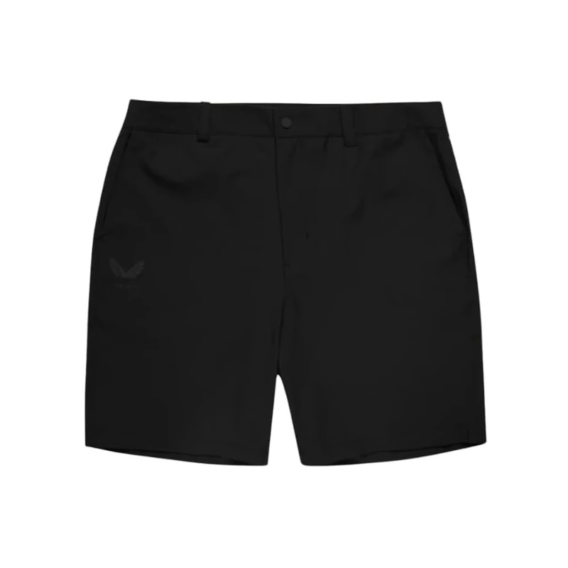 Castore England Rugby Men's Performance Long Line Shorts - Pkts, Black/Persian Red, M - Image 1