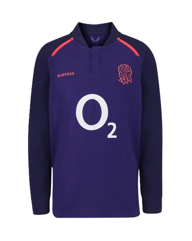 Castore England Rugby Women's Alternate Classic Long Sleeve Shirt, Rhodonite, Maritime Blue, Diva Pink, 6 - Image 1
