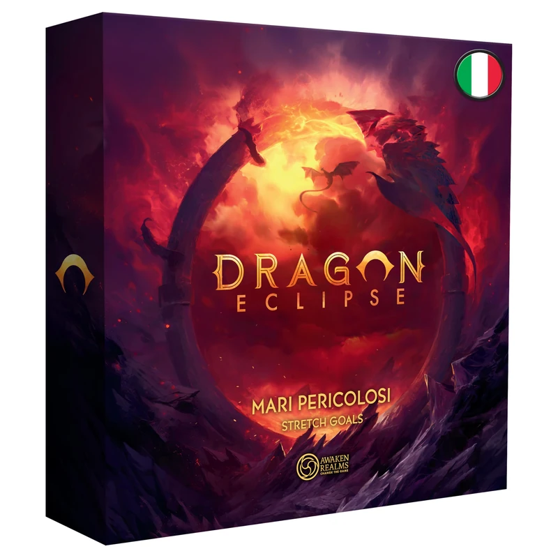 Asmodee Dragon Eclipse: STRETCH GOALS-DANGEROUS MARI - Expansion for Dragon Eclipse - Competitive and Collaborative Strategic Board Game - 1-2 Players - 14+ Years - 120 min. - Italian