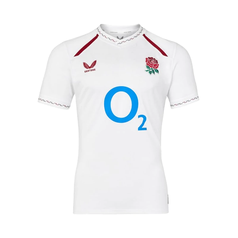 Castore England Rugby Men's Home Pro Shirt Retail, White, 5XL