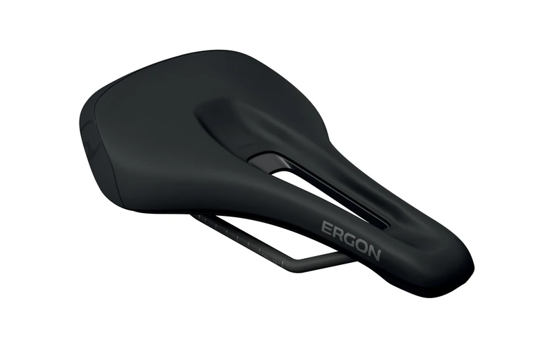 Ergon SMS MTB Womens Bicycle Saddle with TiNox XP Rails, Black, Size Small/Medium
