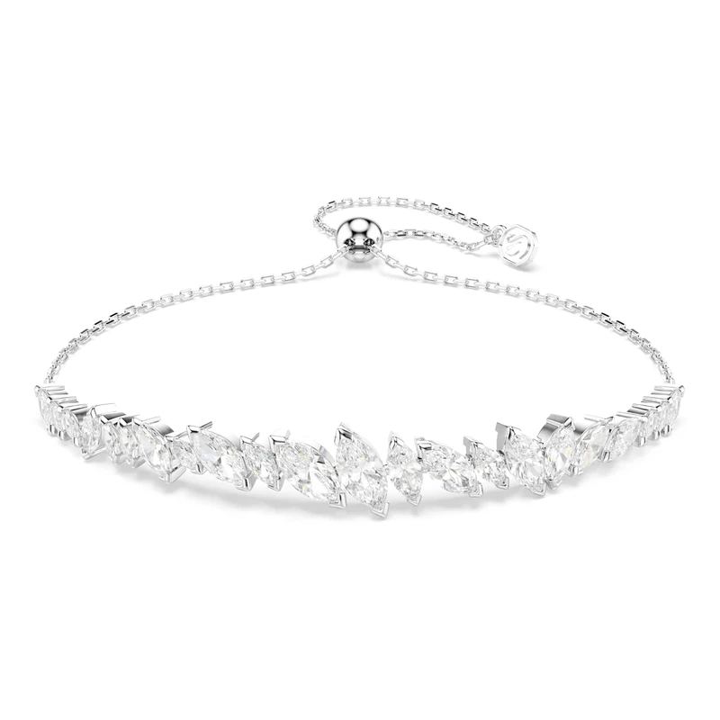 Swarovski Mesmera Bracelet, Marquise Cut, White, Rhodium Plated