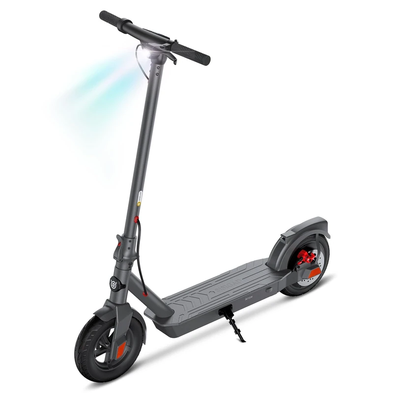 SISIGAD Electric Scooter for Adult,10 inches Solid Tires,32km Long Range,500W Peak Motor 3 Speed, Portable and Foldable Scooter Electric, Electric scooter with App Control