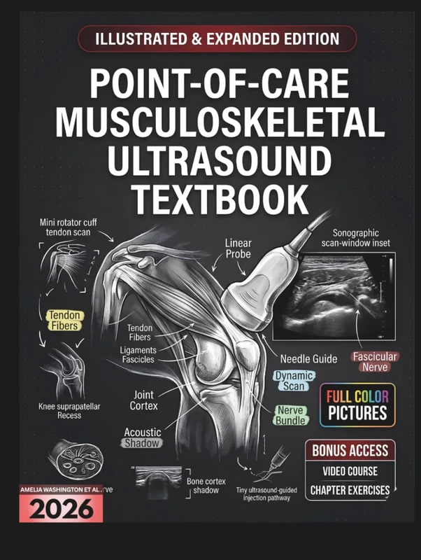 POINT-OF-CARE MUSCULOSKELETAL ULTRASOUND TEXTBOOK: Illustrated & Expanded | A Practical Clinical Guide to Sonoanatomic Assessment, Dynamic MSK Scanning, and Pathology Recognition