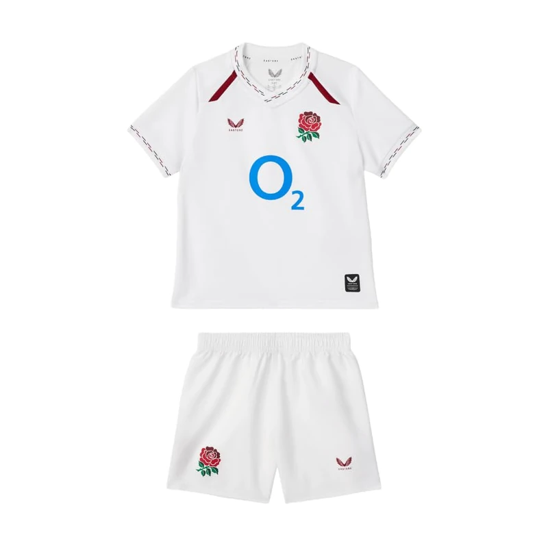 England Rugby Unisex Home Infant Kit, Castore White, 4-5Y