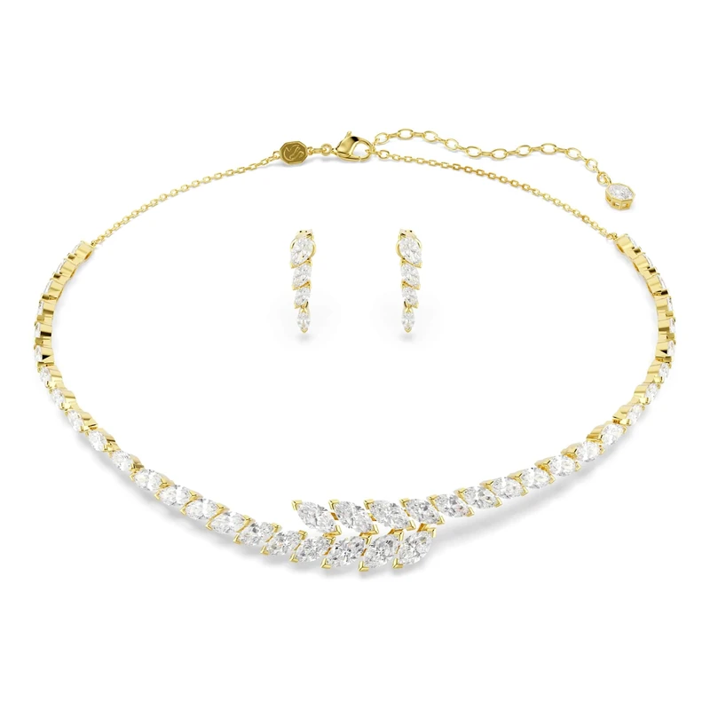 Swarovski Mesmera Set, Set (2), Marquise Cut, White, 18k Gold Finish