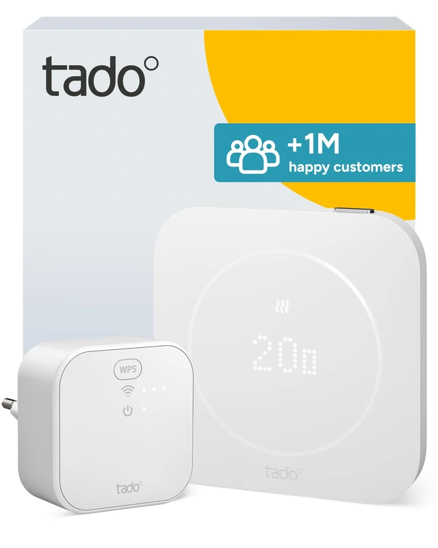 tado° Wired Smart Thermostat X (2nd gen) – Starter Kit with Bridge X, Save Energy and Heating Costs, Control via App & Smart Speaker (Alexa, Siri, Google), DIY Installation