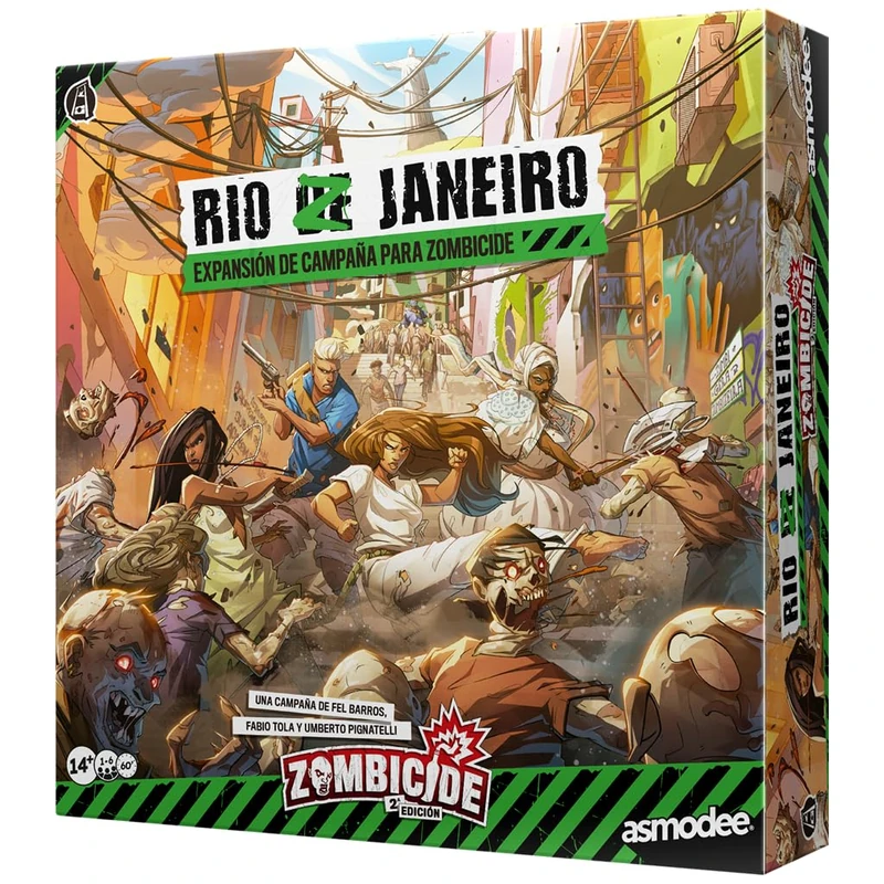 Asmodee Zombicide 2nd Edition: Rio Z Janeiro, Campaign Expansion with 10 Carnival Missions and Zombies, 6 New Survivors, From 14 Years, From 1 to 6 Players, 60 Minutes, Spanish - Image 1