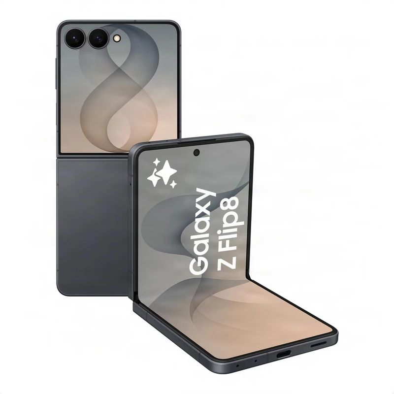 Samsung Galaxy Z Flip8 AI Smartphone, 256 GB Storage, Graphite