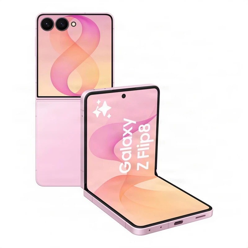 Samsung Galaxy Z Flip8 AI Smartphone, 256 GB Storage, Pink