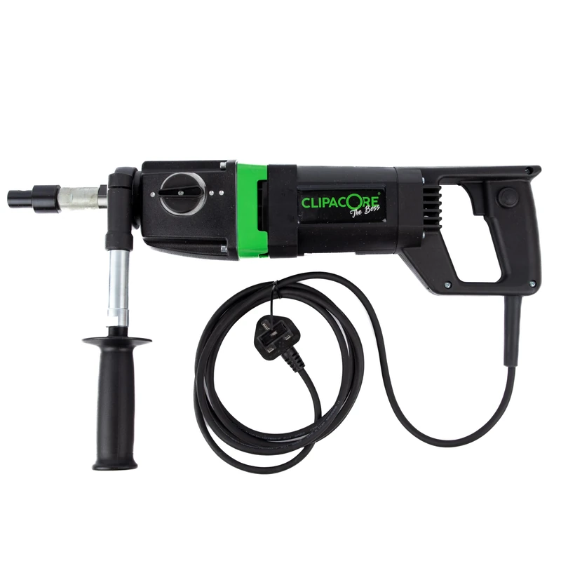 Clipacore Boss Drill 230V Core Drilling Kit, 2 Speed 1000 and 2000 RPM, Eibenstock Drill with Safety Clutch, Soft Start, Extension Bar and Quick Release Adaptors for Brick Concrete Masonry, QCTBD230V - Image 1