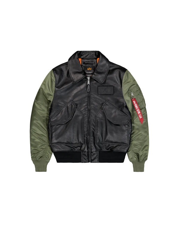 Alpha Industries Men's CWU FL MOD Bomber Jacket, Sage-Green, XL