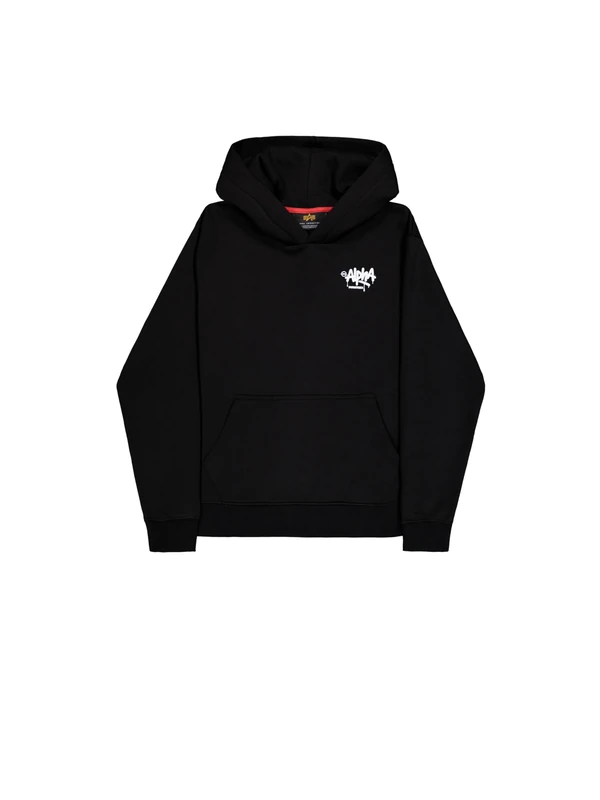 Alpha Industries Men's Alpha Signature Hoodie, Black, XL
