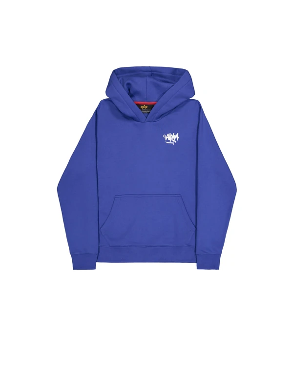 Alpha Industries Men's Alpha Signature Hoodie, Galactic Blue, S