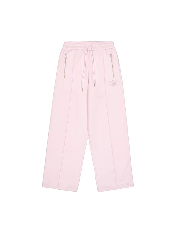 Alpha Industries Women's Rhinestone World Logo Jogger, Pale Lilac, M