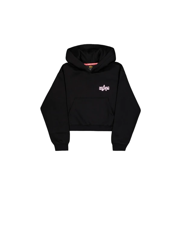 Alpha Industries Women's Riot Hoodie, Black, S - Image 1