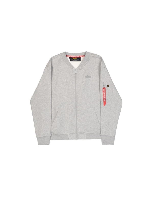 Alpha Industries Men's Basic SL Bomber Jacket, Grey Heather, XL