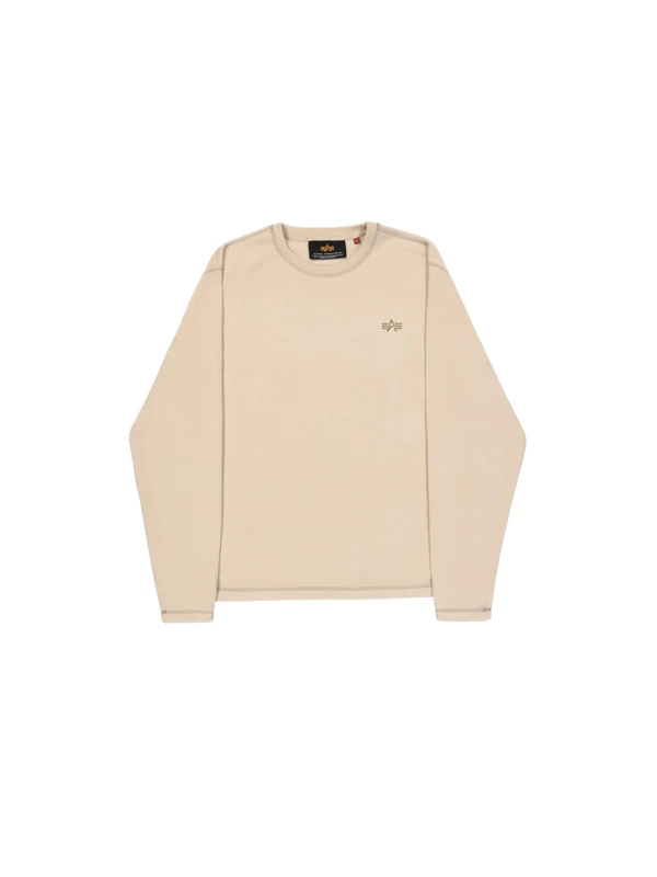 Alpha Industries Men's Polar Fleece Longsleeve Shirt, Organic Beige, 3XL