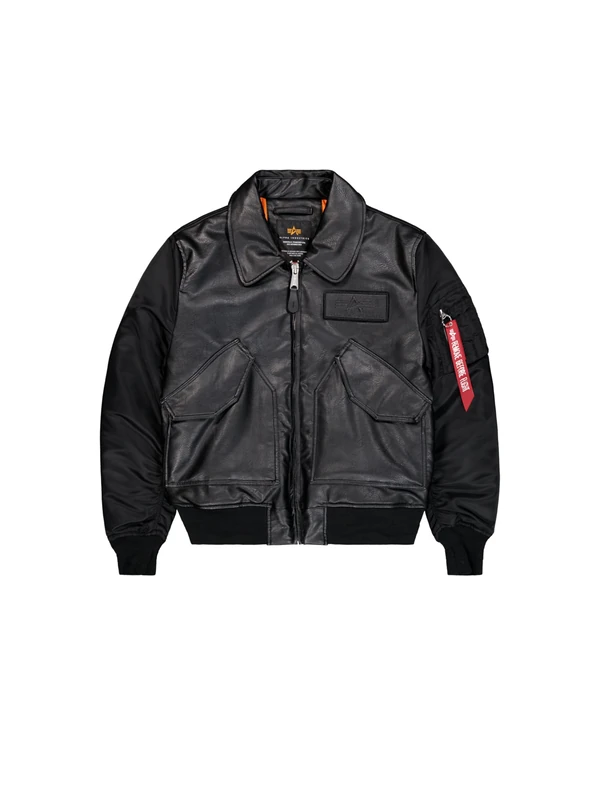 Alpha Industries Men's CWU FL MOD Bomber Jacket, Black, L