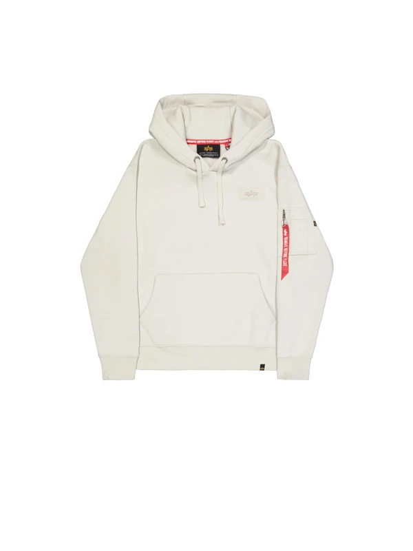 Alpha Industries Men's Backprint Camo Print Hoodie, Stone, M