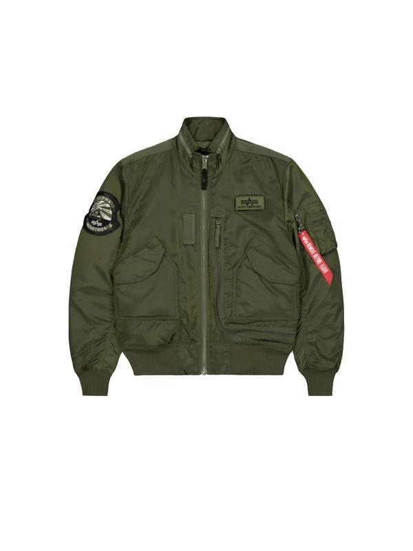 Alpha Industries Men's Engine Bomber Jacket, Dark Green/Dark Green, XL