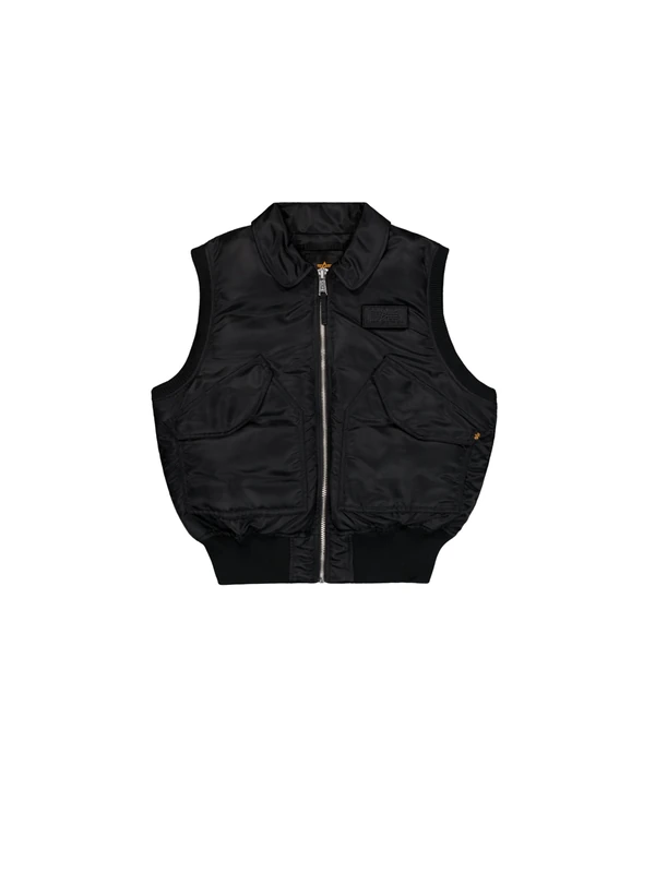 Alpha Industries Men's CWU-45/P Vintage Vest, Black, XXL
