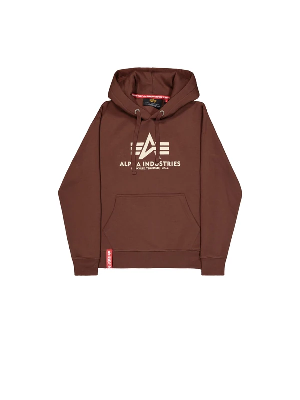 Alpha Industries Men's Basic BL Hoodie, Powder Brown, 3XL