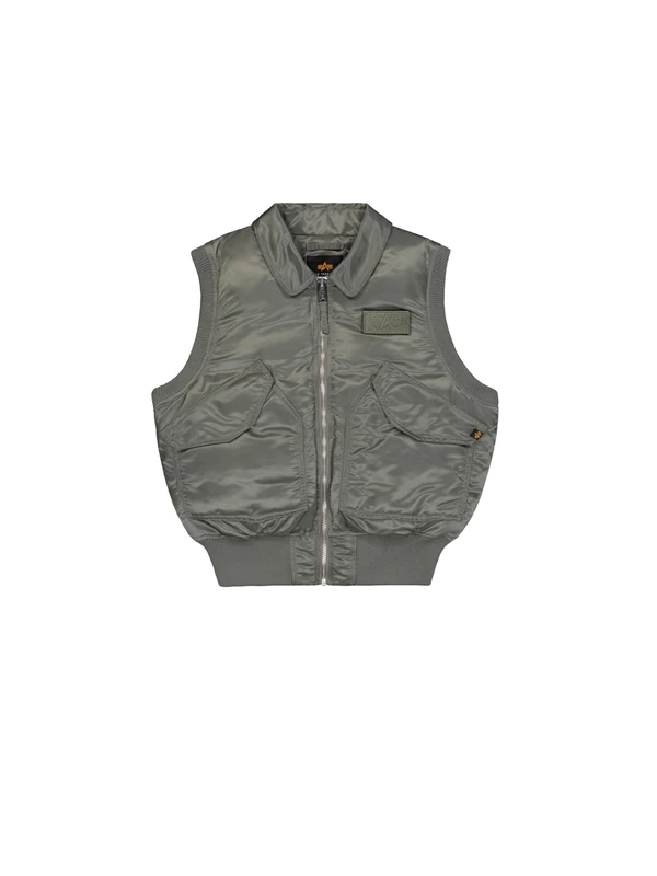Alpha Industries Men's CWU-45/P Vintage Vest, Vintage Green, 3XL