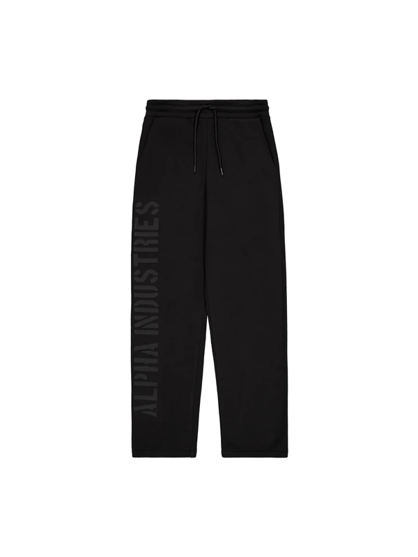 Alpha Industries Men's Alpha Side Wording DTM Jogger, Black, L