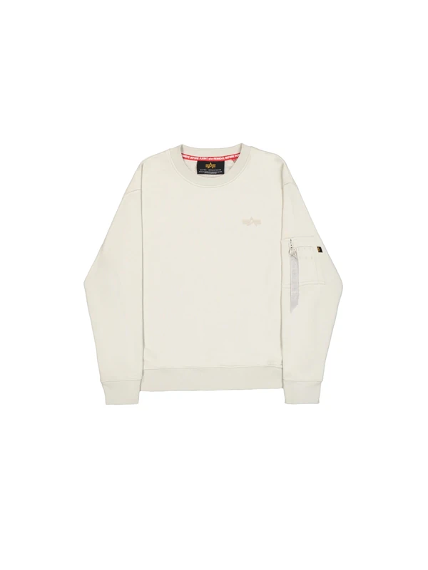 Alpha Industries Men's DTM ML Sweatshirt, Stone, S