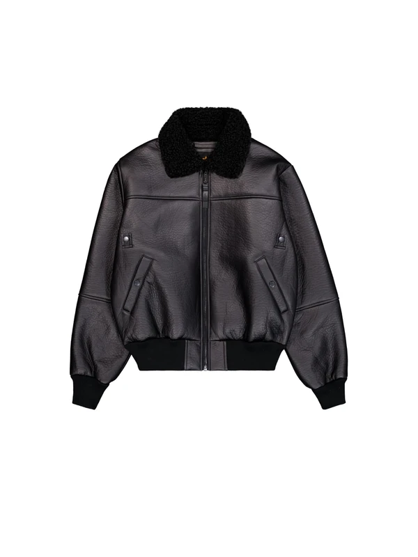 Alpha Industries Men's B-15 Modified Winter Jacket, Black/Black, L