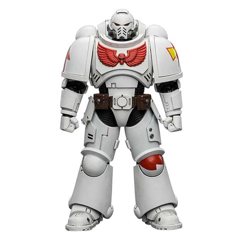JOYTOY Warhammer 40,000 1/18 Action Figure White Scars Intercessor with Bolt Rifle, Bolt Pistol and Chainsword Collection Model Birthday gift