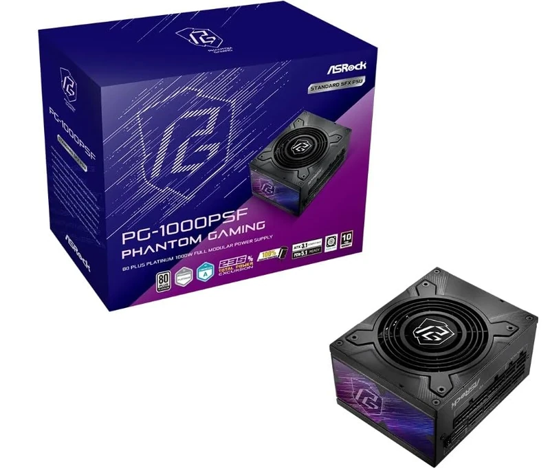 ASRock Phantom Gaming PG-1000PSF 1000W SFX Platinum Black