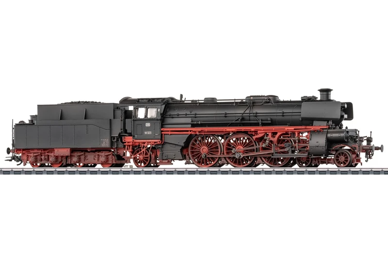 Märklin H0 38327 Steam Locomotive 18 323 DB - mfx Digital Decoder Sound Smoke Insert Metal Model LED Lighting Era III Detailed 27.2 cm