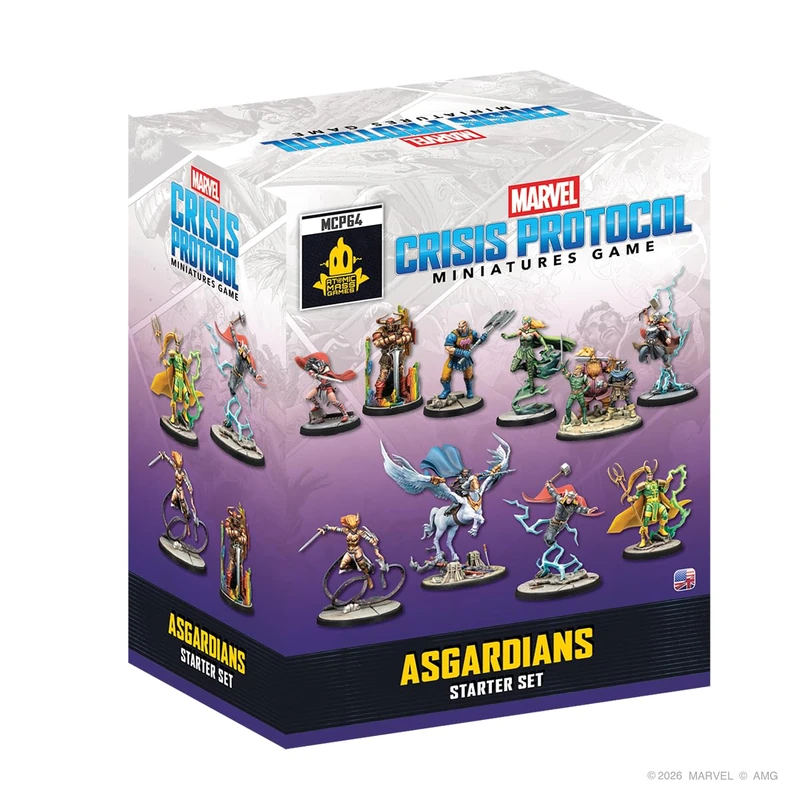Asmodee| Marvel: Crisis Protocol - Asgardians Starter Set | Miniatures Game | Ages 14+ | 2 Players | 90 Minutes Playing Time