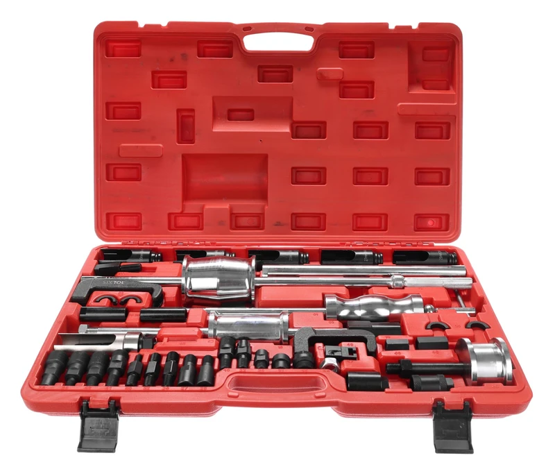SIXTOL Mechanic Puller Set 2 | Injector Extractor Set with Rebound Hammer | 40 Pieces - Image 1