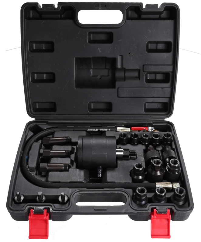 SIXTOL Mechanic Puller Set 7 | Pneumatic Diesel Injector Extractor Set | 22-Piece - Image 1