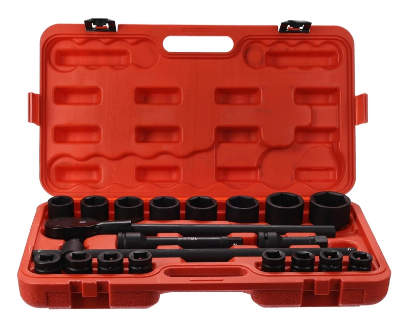 SIXTOL Mechanic Wrench Set 2 | Heavy-Duty Socket Set with Ratchet 21 Pieces