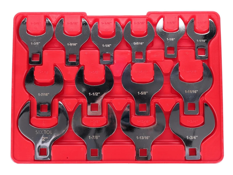 SIXTOL Mechanic Wrench Set 5 | Interchangeable Spanner 1/2 Inch 14 Pieces