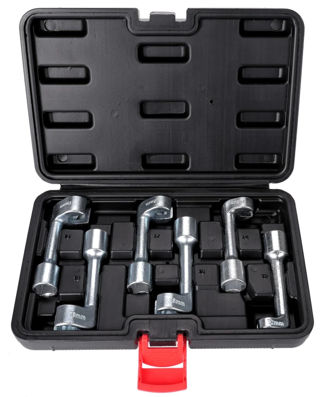 SIXTOL Mechanic Oil Wrench 6 | Cable Wrench Set for Fuel and Oil Lines | 6-Piece Set