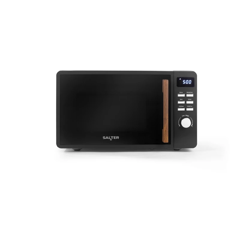 Salter Toronto Digital Microwave Oven, 800 W, 20 L, Matte Black Countertop Microwave with 8 Presets, 5 Power Levels & 60-Minute Timer - Image 1