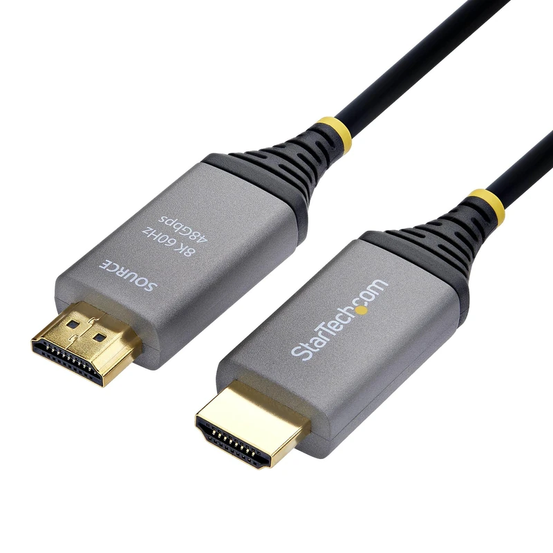 StarTech 20m (66ft) HDMI 2.1 Hybrid Active Optical Cable (AOC), CMP Plenum, 8K 60Hz, 48Gbps, Certified Ultra High Speed HDMI 2.1/2.0 Cable