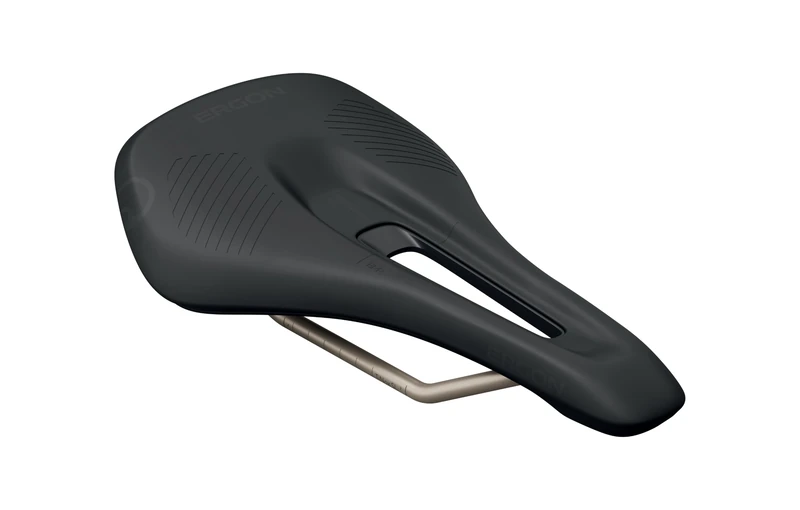 Ergon SRS Pro Road Womens Bicycle Saddle, Carbon Shell and TiNox SL Rails, Black, Size Medium/Large