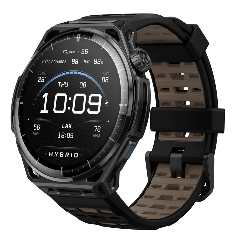 Amazfit Balance 3 GPS Smartwatch, 48mm 1.5" AMOLED Sapphire Glass, Titanium Case, 21-Day Battery, NFC, Flashlight, 64GB, Offline Maps, 10 ATM, 180+ Sports & HYROX Fitness Tracker for Android & iPhone