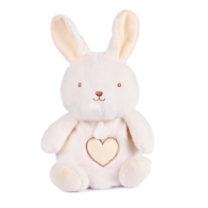 Doudou et Compagnie DC4685 Breathable Plush Rabbit 28 cm Musical Night Light with Breathing Movement Baby Sleep Aid Newborn Gift - Image 1