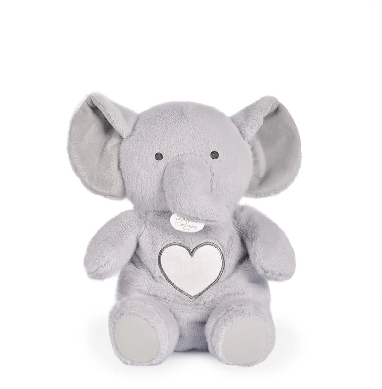 Doudou et Compagnie - DC4683 Breathable Elephant Soft Toy - 28 cm - Luminous Musical Soft Toy with Breathing Movement - Night Light and White Noises - Newborn Gift Idea - Image 1