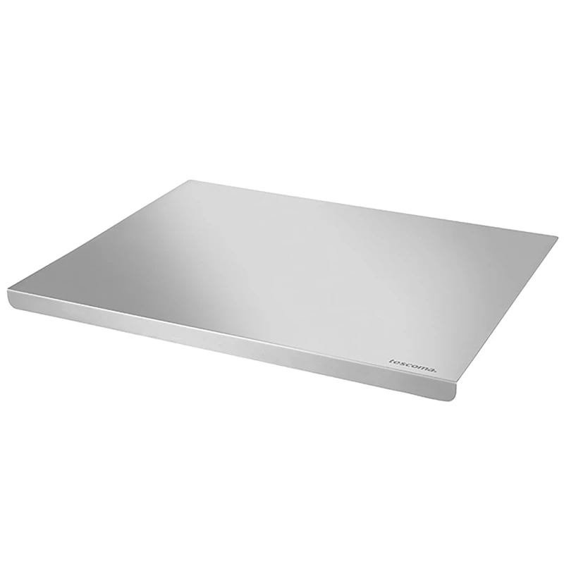 Tescoma GrandCHEF 428769 55 x 45 cm Stainless Steel Pastry Board with Non-Slip Mat for Kneading and Cutting Easy Clean